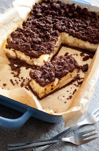 Kakaowy Jabłecznik z Budyniem