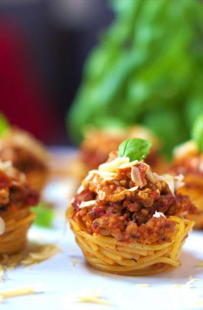 Muffiny ze Spaghetti Bolognese